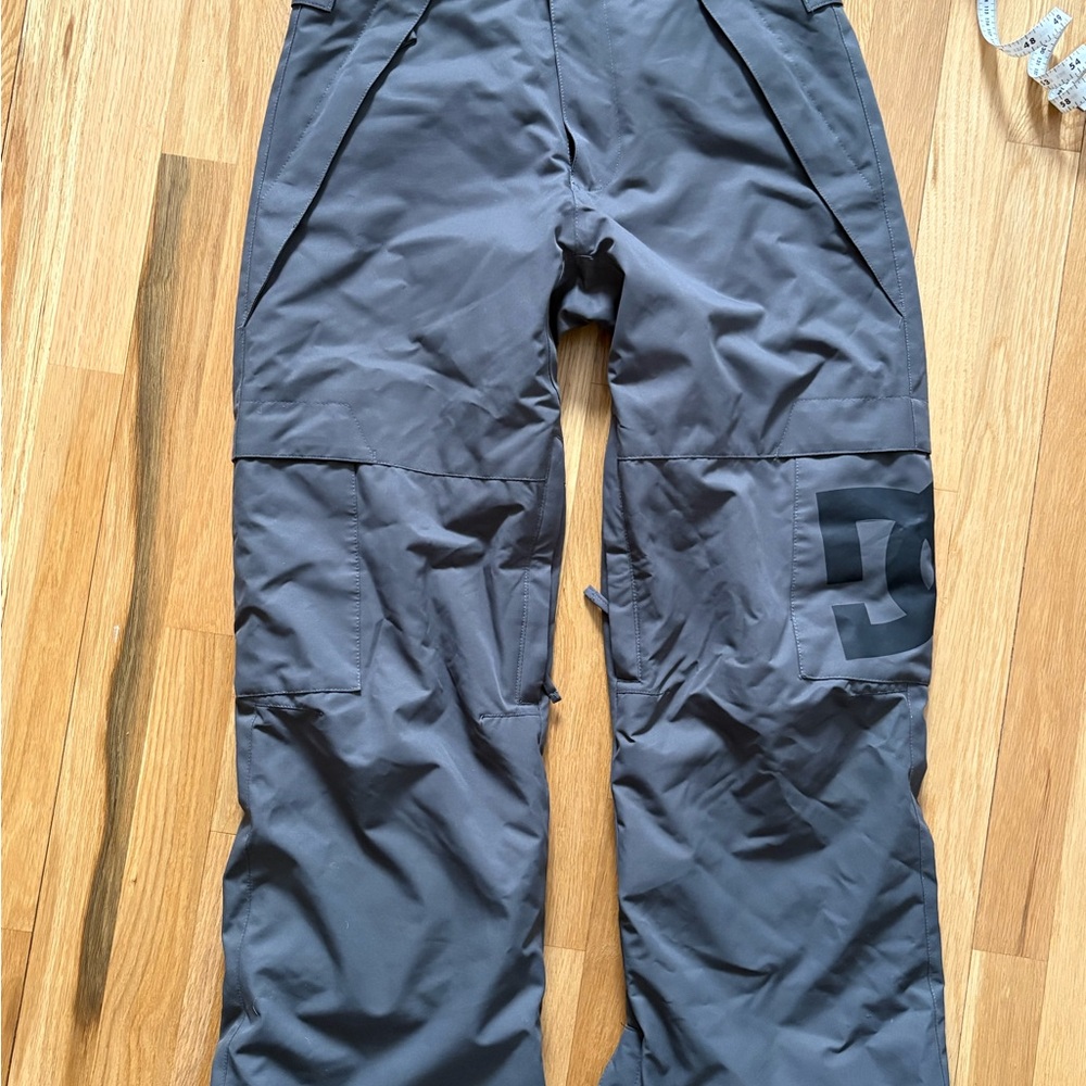 DC grey / black boys waterproof, insulated snow ski pants